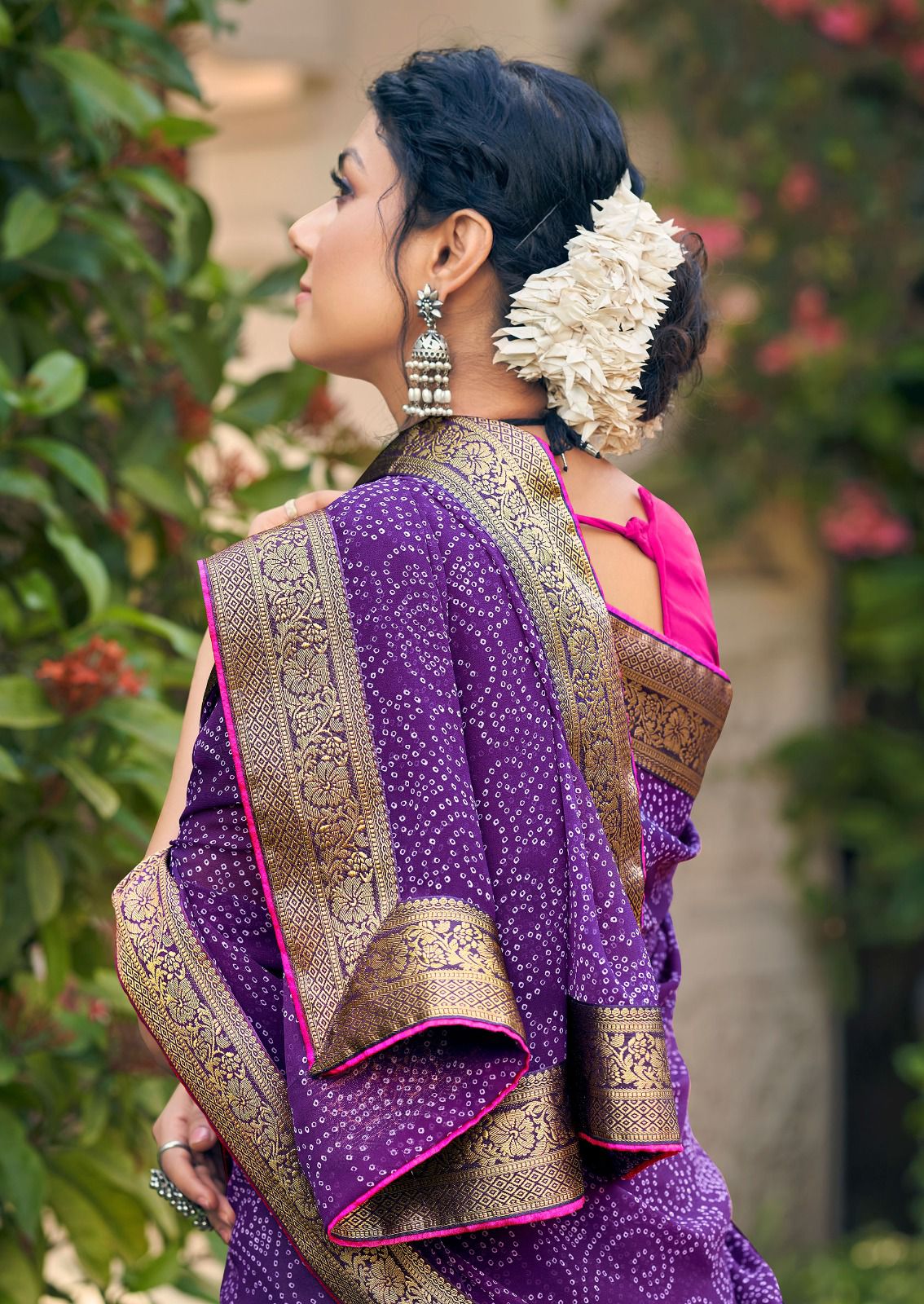 Garima By Kashvi Bandhej Printed Georgette Sarees Wholesale Market In Surat